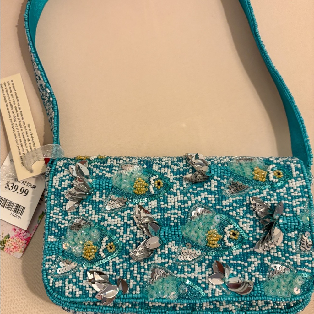 Viral Fish Beaded Bag